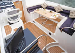 Interior image of boat